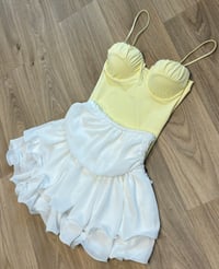 Image 2 of White frill rara skort