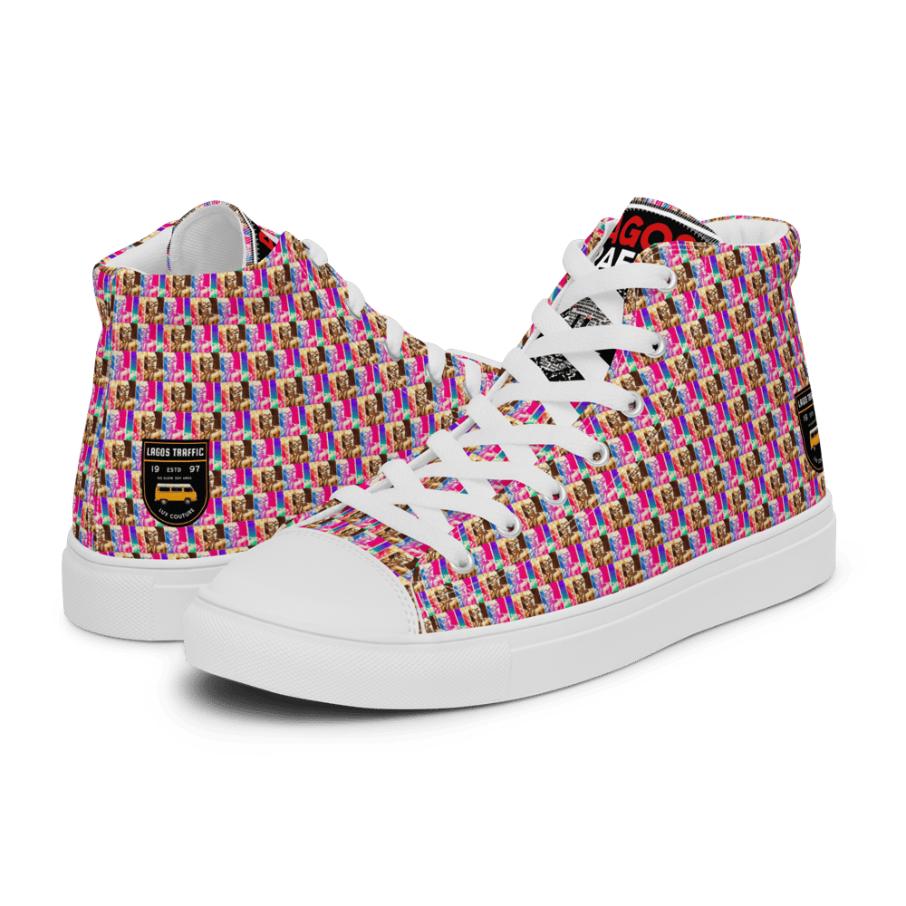 LAS GIDI ELITE - WOMEN'S HIGH TOP CANVAS (PINK MOSAIC)