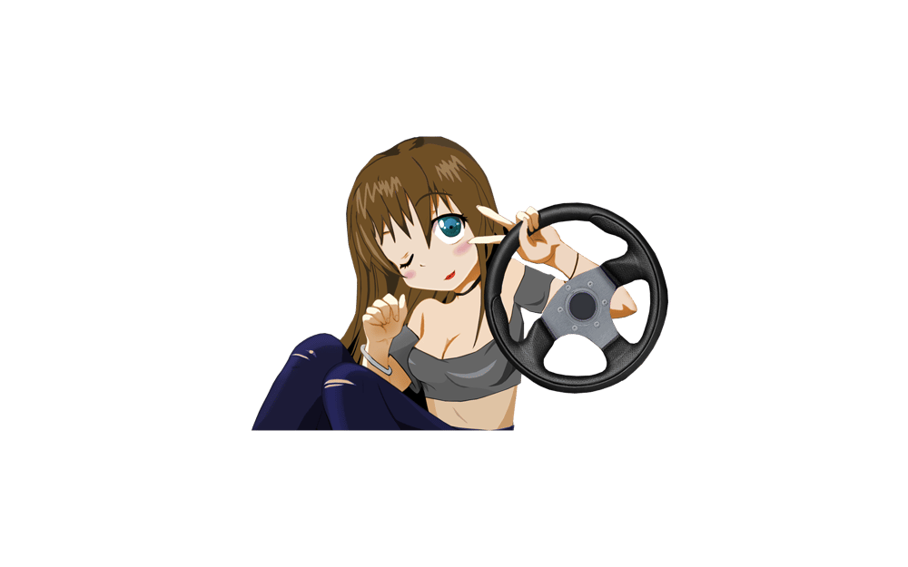 Image of Touge Girl die cut