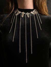 Quartz and moonstone necklace 