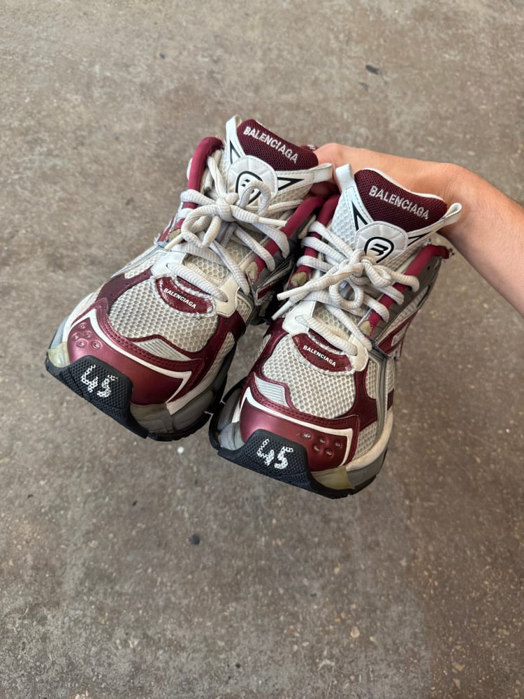 Image of Balenciaga Burgundy Runners