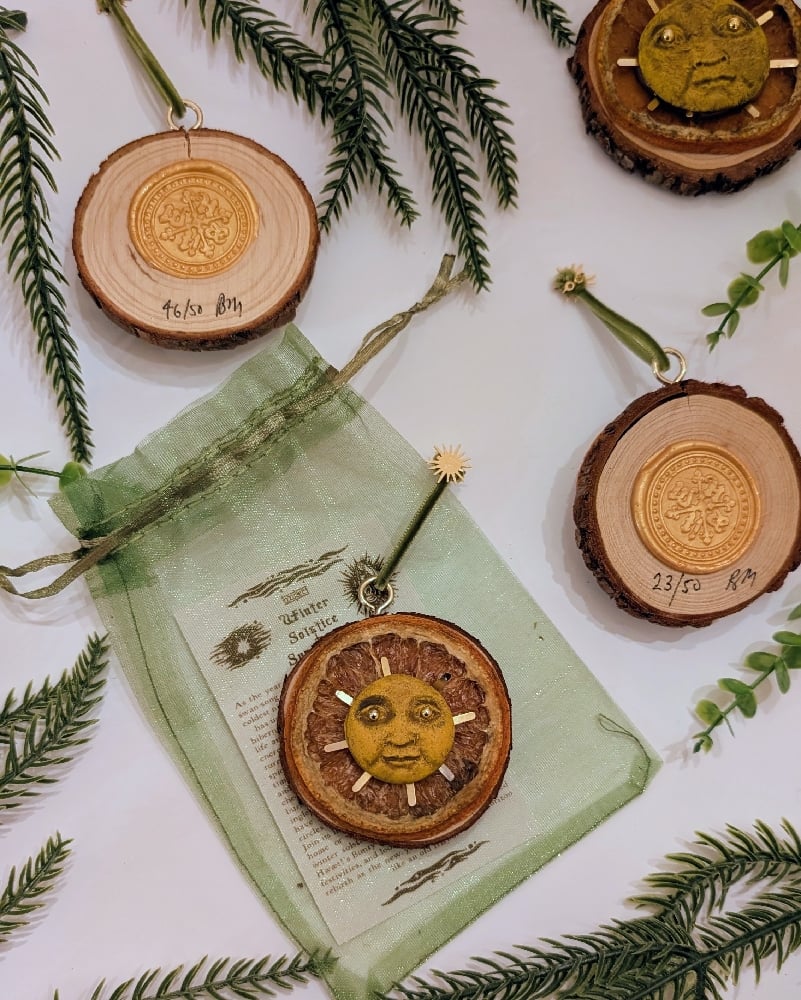 Winter Solstice Sun Charm