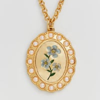 Image 3 of Fable Forget Me Not Cameo Necklace