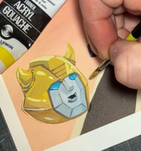 Image 4 of Hand Painted Portrait Transformers 18"x24" Poster 