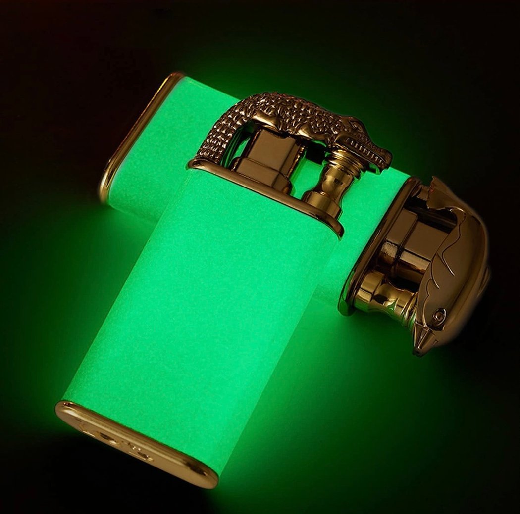 Wendigo Double Flame Dragon Torch Lighter (Luminous Crocodile