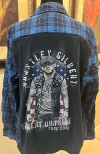 Vintage Blue/Black Flannel Shirt Brantley Gilbert