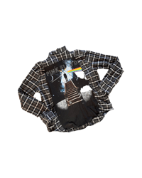 BUTTON DOWN VINTAGE FLANNEL PINK-FLOYD