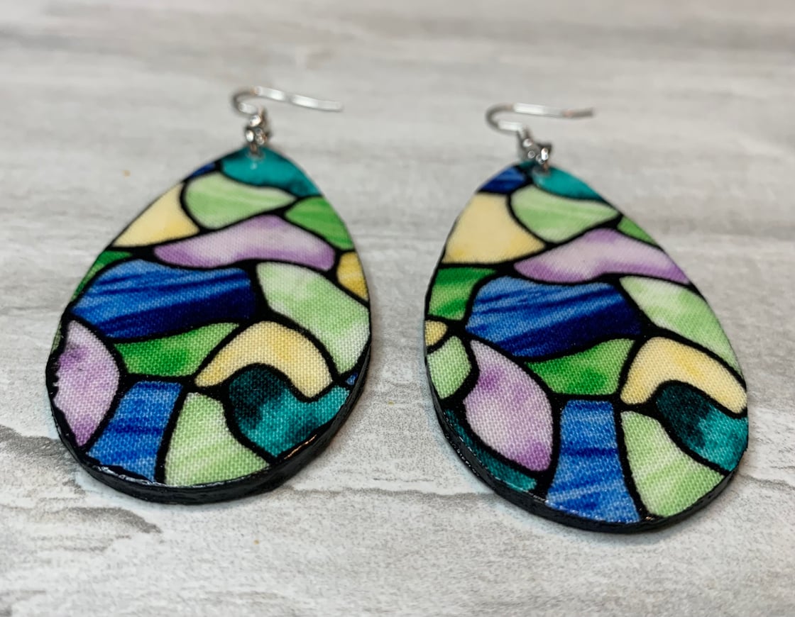 Image of "Stained Glass 2" Earrings