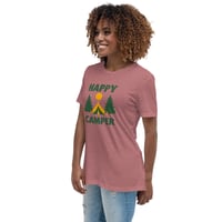 Image 11 of Women's Relaxed T-Shirt, Happy Camper T-Shirt | Camping Outdoor Adventure Graphic Tee