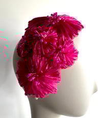 Image 1 of Hot pink flower headpiece