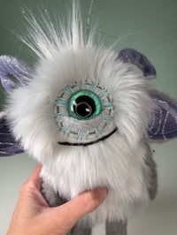 Image 2 of Happy Weighted Cyclops Monster - Light Gray