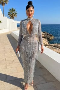 Image 3 of Jade Diamanté Dress
