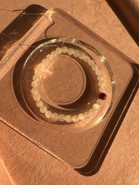 Image 6 of Moonstone and cinnabar bracelet白月光紫金砂手链