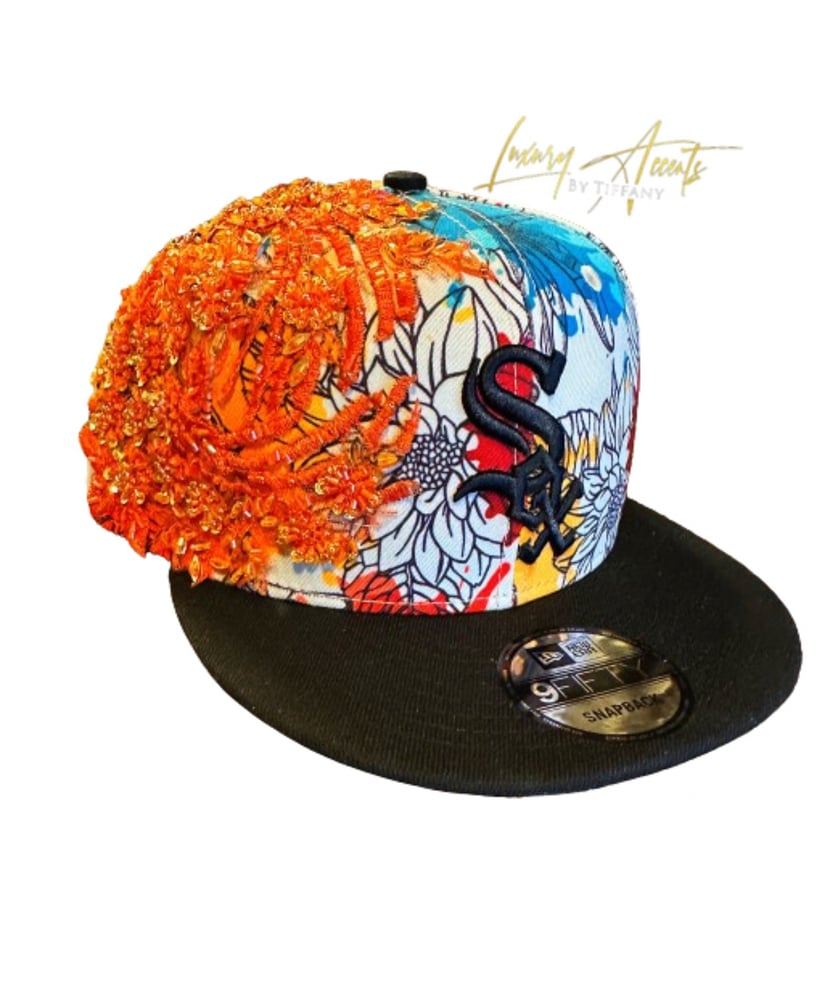 Image of Custom “BLING” Sox SnapBack ships in 7 business days 