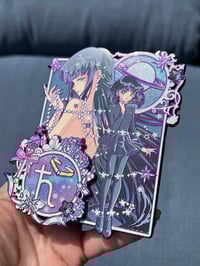 Image 2 of Cosmic Galaxy Saturn Enamel pin ( OG and purple chrome variant) 