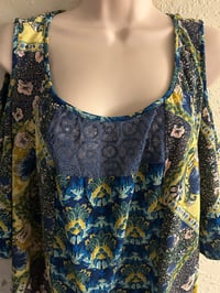 Image 5 of (Gently Used) 2X new directions open shoulder multi top #1139*8