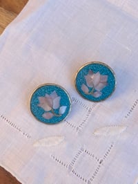 Image 1 of Vintage Flower Earrings