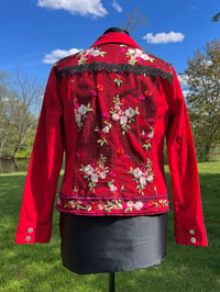 Image 4 of Large Red & Black Lace Jacket