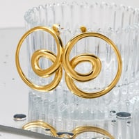 Image 2 of 	Twist Luxe Earrings