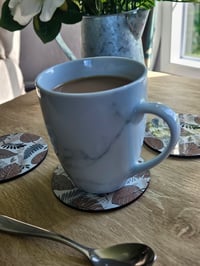 Image 2 of Beige Leaf Coasters - 4 pack