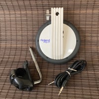 Image 1 of Roland PD-7 • 7" Dual Trigger Drum Pad / V-Pad • made in Japan • with mount + cable