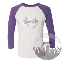 Image 3 of Onalaska Softball/Baseball: Unisex Triblend 3/4-Sleeve Raglan