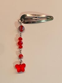 'Red Monarch' Hair Clip
