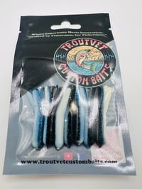 Black Blue White Mini Jigs 7 pcs