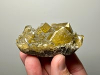 Image 5 of Yellow Barite On Fluorite Specimen | Jiangxi China #2769