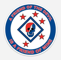 A Friend of the Devil is a Friend of Mine Decal