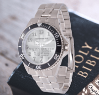 Image 1 of Men's watches 2 Corinthians 5:21 full verse 