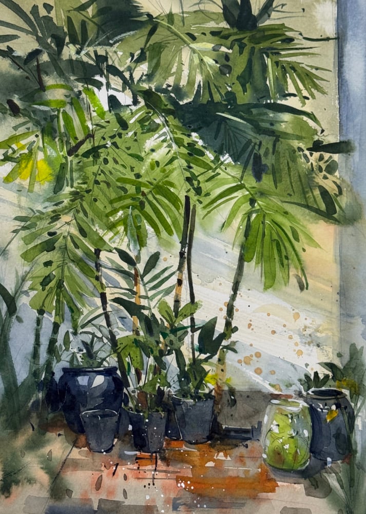 Birds of a Feather | Original watercolour artwork Image 2