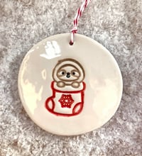 Image 3 of Christmas Sloth decoration