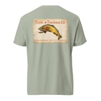 Image 1 of Tide & Timber Co. Yellowstone Cutthroat Trout - Unisex garment-dyed heavyweight t-shirt