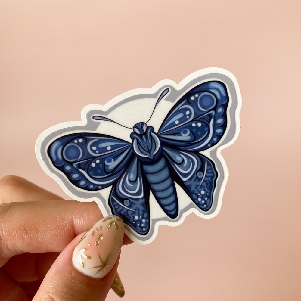 Image of Blue Butterfly Sticker