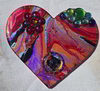 Image 1 of Art Heart Plaque 7