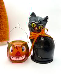 Image 2 of Paper Mache Pumpkin Lantern