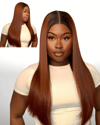 STRAIGHT GINGER OMBRÉ WIG