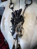 Crystallized Mink Skull - Necklace 