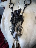 Crystallized Mink Skull - Necklace