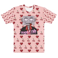 Cherry 🍒 Hearts ❤️ and Bots 🤖 unisex t-shirt