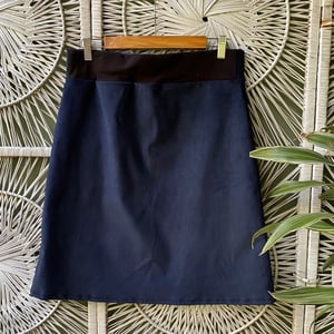 Image of Linea Skirt - Navy Blue Velveteen cord