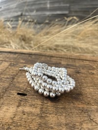 Image 2 of Sterling Silver Bead Chain Bracelet