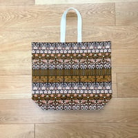 Image 1 of Arts and Crafts Floral Cotton Tote Bag