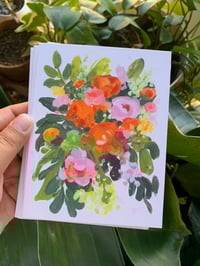 Image 2 of Pink Bouquet Notecards-Set of 6