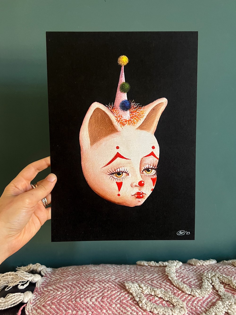 Clown Cutie A4 Print - Barbie Longfox