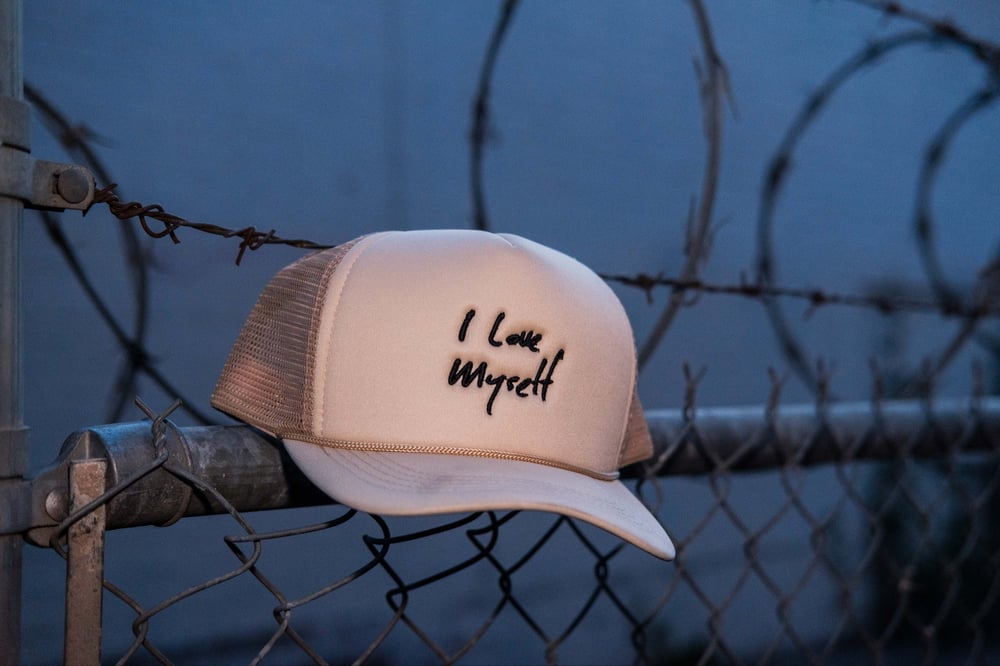 Image of Cream ILoveMyself Trucker Hat