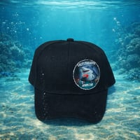 Image 3 of CARD SHARKS-POKER PLAYING GREAT WHITE Baseball Cap