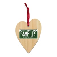 Image 1 of Heart Shaped Wooden ornament