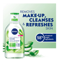 Image 4 of NIVEA Naturally Good Micellar Water Organic Aloe Vera 400 Ml